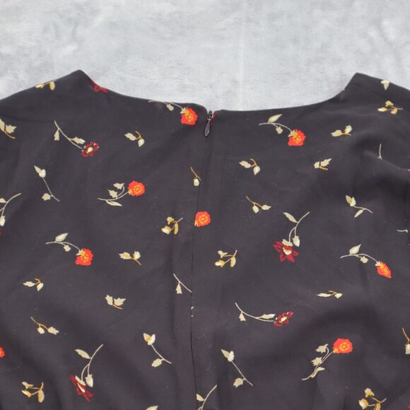 Madewell Floral Maxi Dress - Black and Red - Picture 13 of 16